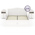 Кровать Онега 1600 с тумбами прикроватными цвет белый