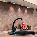 Кухонный мебельный щит 3 метра цвет гранит чёрный распродажа стеновых кухонных панелей