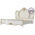 Кровать Дольче Вита 1800 с ортопедическим основанием цвет белый глянец с золотом