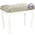 Банкетка Мебель--24 Вента-1, цвет слоновая кость, обивка ткань аллори бежевая