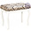 Банкетка Мебель--24 Вента-1, цвет слоновая кость, обивка ткань вензель