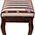 Банкетка Мебель--24 Вента-2, цвет орех, обивка ткань полоса коричневая
