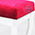 Банкетка Мебель--24 Вента-1, цвет слоновая кость, обивка ткань вельвет люкс бордо