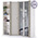 Набор шкафов Амели Моби № 2 цвет шёлковый камень/бетон чикаго беж