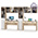 Набор мебели для домашнего офиса Бостон № 21 цвет дуб эндгрейн элегантный/фасады МДФ милк рикамо софт