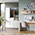 Мебель в домашний офис Бостон № 44 цвет дуб эндгрейн элегантный/фасады МДФ милк рикамо софт
