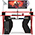 Стол для геймера с надстройкой МД-СК5-1400Н цвет венге/кромка красная