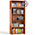Шкаф для книг открытый С-МД-2-01 цвет вишня