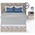 Кровать 1600 с подъёмным ортопедическим основанием и тумбочкой Амели 11.31 цвет шёлковый камень/бетон чикаго беж