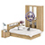 Мебель для спальни Камелия № 8 Кровать с ящиками 1400 цвет дуб сонома