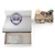 Кровать Муссон с подъёмным основанием и туалетным столиком цвет дуб эндгрейн элегантный/искусственная кожа белая