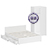 Двуспальная Кровать белая с ящиками 1600 с угловым шкафом Стандарт цвет белый