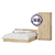 Кровать двуспальная 1800 со шкафом для одежды 2-х створчатым Стандарт цвет дуб сонома