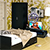Спальня Стандарт № 3 с кроватью 1600 с ящиками цвет венге/фасады ТВ тумбы МДФ чёрный глянец
