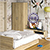 Спальня Стандарт № 3 с кроватью 1800 с ящиками цвет дуб сонома/фасады ТВ тумбы МДФ белый глянец