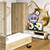 Спальня Стандарт № 3 с кроватью 800 цвет дуб сонома/фасады ТВ тумбы МДФ белый глянец