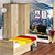 Мебель для спальни Стандарт № 4 с кроватью 900 цвет дуб сонома/фасады ТВ тумбы МДФ белый глянец