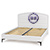 Кровать с ортопедическим основанием Валенсия 11.36.01 цвет белый шагрень