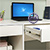 Два компьютерных стола Комфорт 12.77F цвет белый шагрень