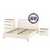 Муссон мебель для спальни: кровать 1600, основание, тумбочка и комод 4-ре ящика цвет белый/дуб эндгрейн элегантный