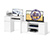 Стол компьютерный МС-1 левый с тумбой МТВ-1200 Мори цвет белый