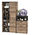 Шкаф-стеллаж Трувор с комодом с ящиками цвет дуб гранж песочный/интра