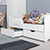 Мебель для детской Уна: кровать с ящиками + комод + шкаф для одежды цвет белый