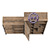 Шкаф-стеллаж со стеллажом Трувор 13.151.02 цвет дуб гранж песочный/интра