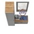 Тумба с зеркалом и шкафом-пеналом в прихожую Остин цвет серый графит/дуб крафт золотой