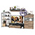 Модульная мебель для гостиной с подсветкой Трувор № 55 цвет дуб гранж песочный/интра