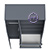 Широкий шкаф-комод Мори МШ1200.1 цвет графит