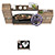 Комплект мебели для гостиной в стиле лофт с журнальным столиком Трувор № 140 цвет дуб гранж песочный/интра