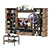 Модульная мебель для гостиной в стиле лофт Трувор № 142 с журнальным столиком цвет дуб гранж песочный/интра