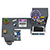 Стеллаж-комод Мори МСТ600 3 ящика и стол угловой компьютерный МС-16 левый цвет графит/белый