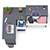Комод Мори МК-800 4 ящика и угловой стол компьютерный МС-16 правый цвет графит/белый