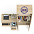 Шкаф распашной две двери Мори 800.1 и стол компьютерный МС-6 правый цвет дуб сонома