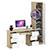 Шкаф однодверный Мори МШ400.1 с компьютерным 2-х тумбовым столом МС-2 цвет дуб сонома/белый