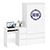 Компьютерный стол с ящиками правый и шкаф-комод МШ900.1 Мори цвет белый