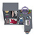 Угловой однотумбовый стол компьютерный левый Мори и шкаф-комод Мори 900 цвет графит