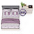 Двуспальная кровать с основанием Ника и комод восемь ящиков цвет ясень анкор светлый