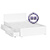 Кровать с ящиками для белья Мори 1200 цвет белый