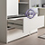 Компьютерные столы и шкаф для одежды Торонто цвет белый шагрень/стальной серый