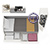 Мебель для детской комнаты с кроватью с ящиками Торонто № 23 цвет белый шагрень/стальной серый