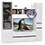 Стенка для гостиной Сидней Комплектация № 23 цвет белый/чёрный/фасады МДФ белый глянец