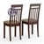 Два деревянных стула Мебель--24 Гольф-11 цвет массив берёзы орех обивка ткань атина коричневая