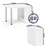 Стол-книжка обеденный СО-04 цвет белый шагрень/ножки хром