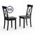 Комплект из двух стульев Мебель--24 Гольф-14 цвет массив берёзы венге, деревянное сиденье венге