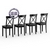 Четыре кухонных стула Мебель--24 Гольф-14 цвет массив берёзы венге, деревянное сиденье венге
