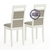 Пара кухонных стульев Мебель--24 Гольф-12 цвет массив берёзы слоновая кость обивка ткань атина бежевая