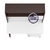 Письменный стол с надстройкой МД 1-09Н цвет венге/белый шагрень